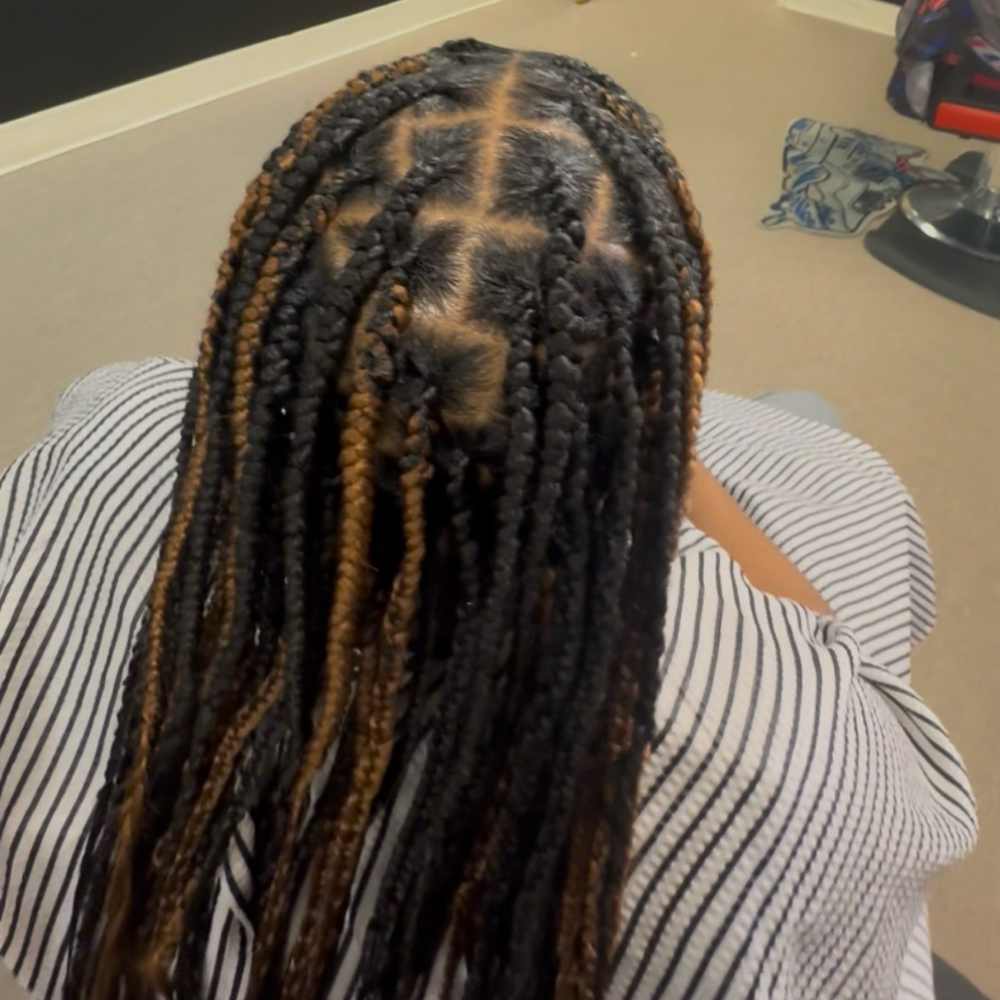 Med Knotless Braids Hair Included at Top Tier Beauty in Farmville, VA
