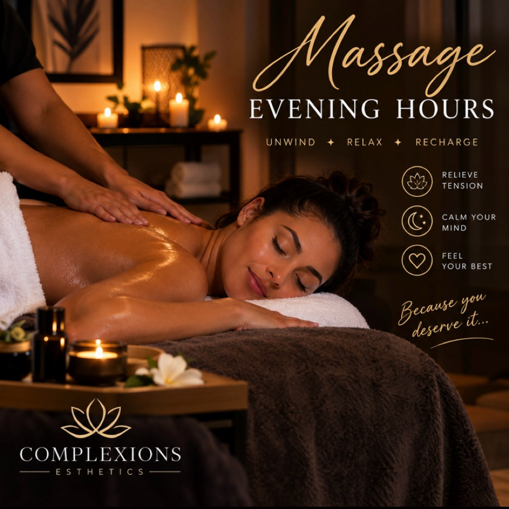 *Evening*Relaxation Massage Mon-Sun at Complexions Esthetics llc in Forked River, NJ