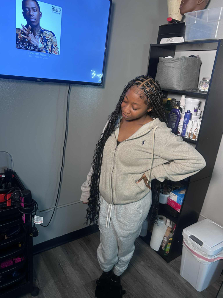 Smedium Knotless Braids Or Twists at Styled by Aliyah J LLC in Milwaukee, WI