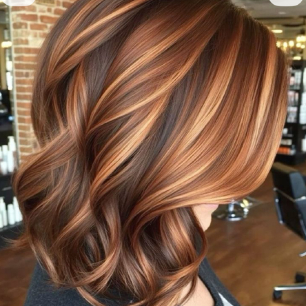 Partial Highlight, Color Touch Up and Haircut at ALL About Tangles in Colorado Springs, CO