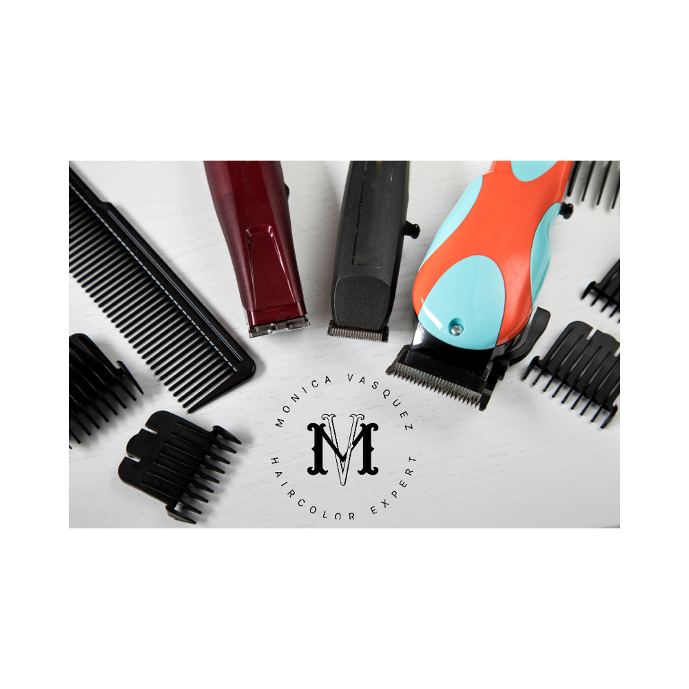 Grey Blending and Clipper Haircut at Hair By Monica V in 95678