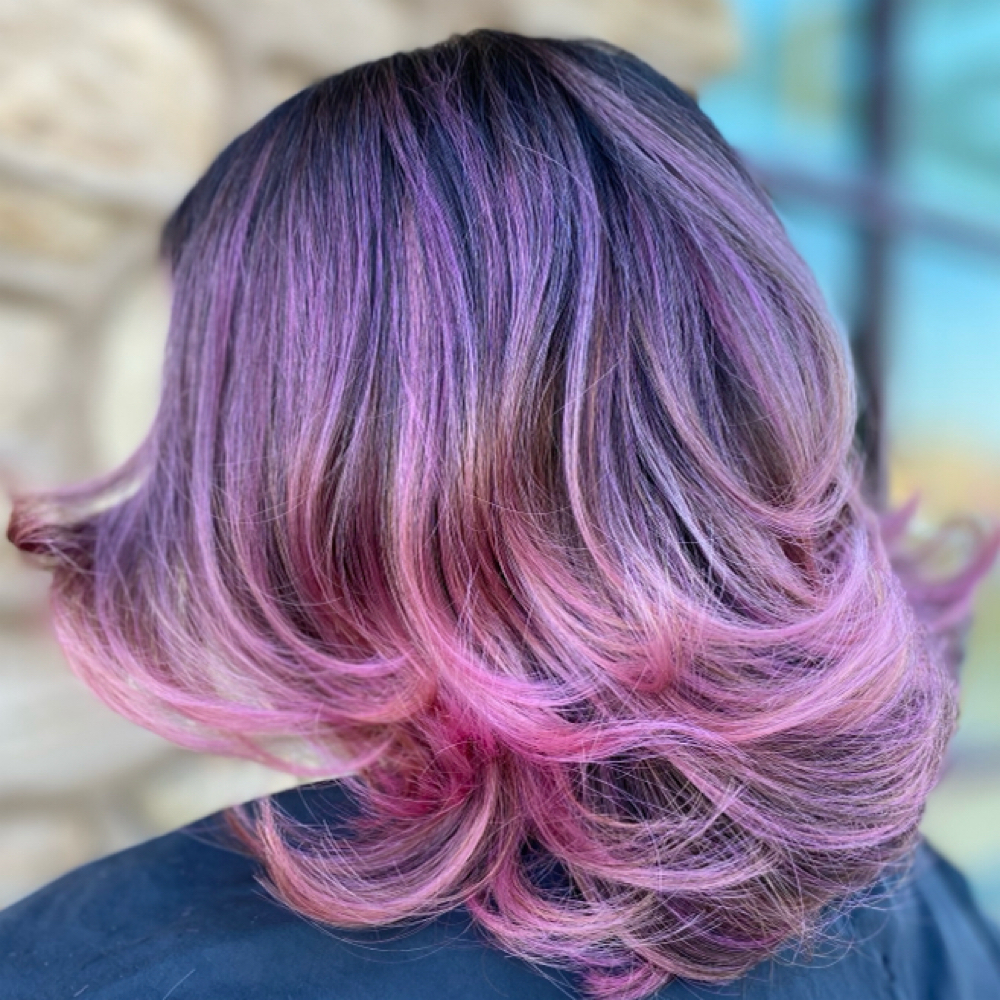 Root Tap • Smudge • Low Light at INVU Beauty Salon in Modesto, CA