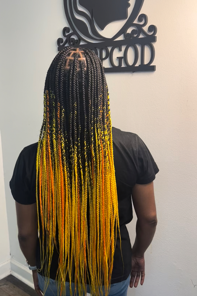 Medium Knotless Braids