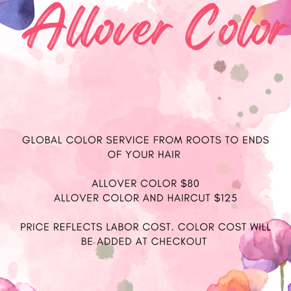 Allover Color at Manda at Allure Salon Studios in 66503