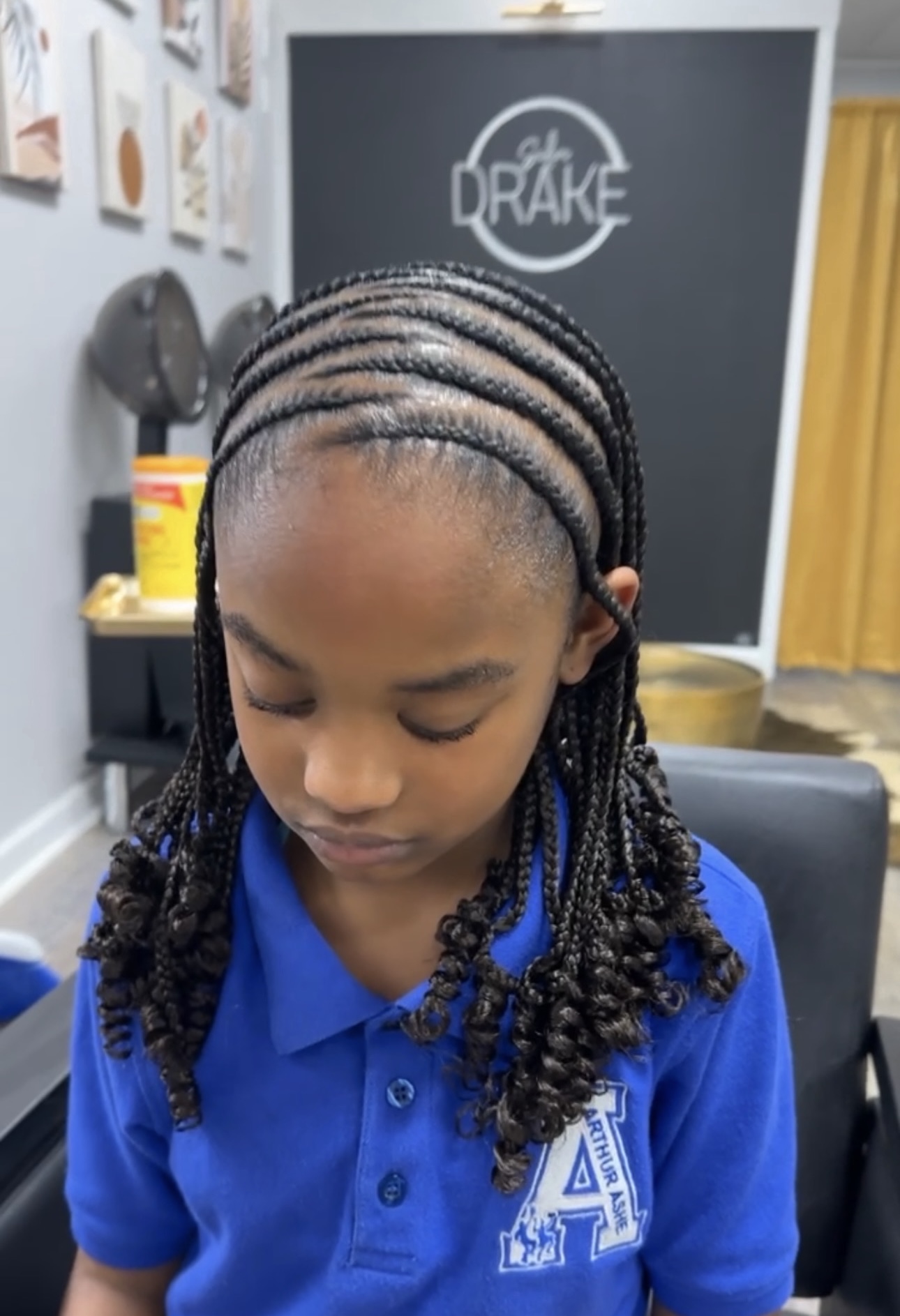 Half Fulani/Braid Kids at Salon Drake in Slidell, LA