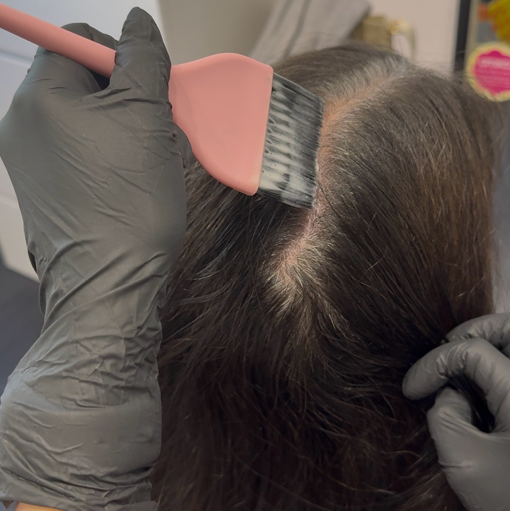 Root Touch Up at Emily Bautista Hair in Valencia, CA