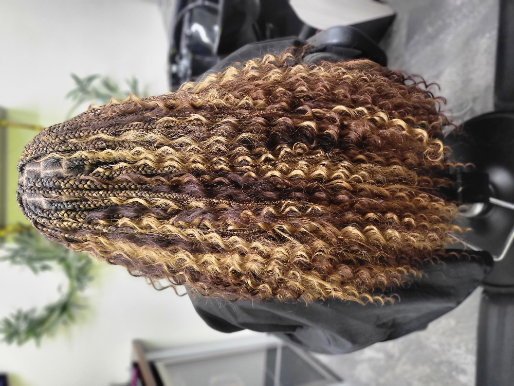 Boho Knotless Braids (Human Hair)