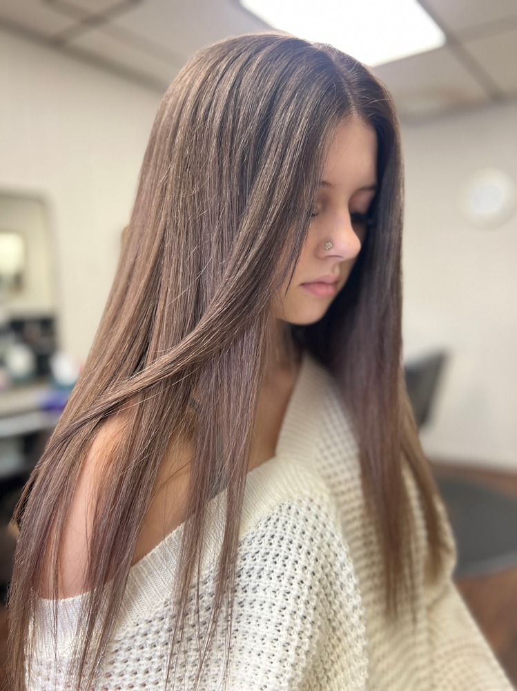 All Over Color at Hair by Sarah - Hair In The Square Beauty Bar in Lynn, MA