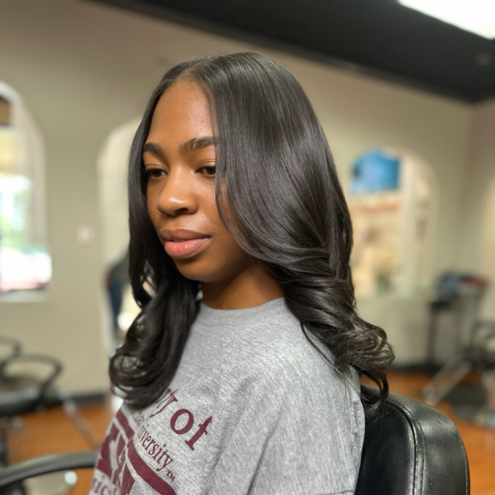 Silk Press Method at D. Jackson Hair Aesthetics in Hattiesburg, MS