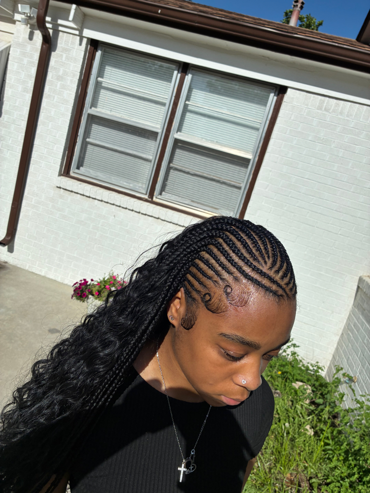 Small Fulani W/ Quickweave at BraidsByJinece in Wichita, KS