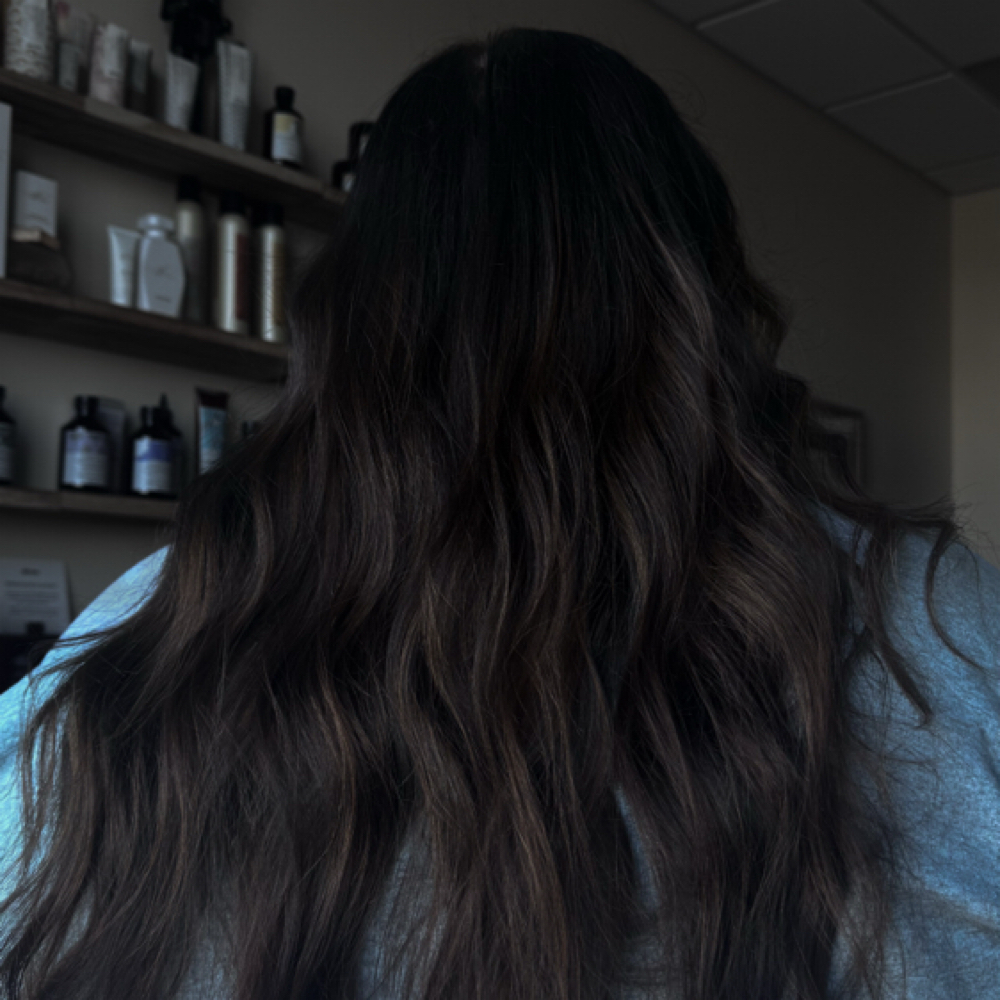 Reverse Braided Balayage at Suede Salon & Extension Lounge in Iowa, IA