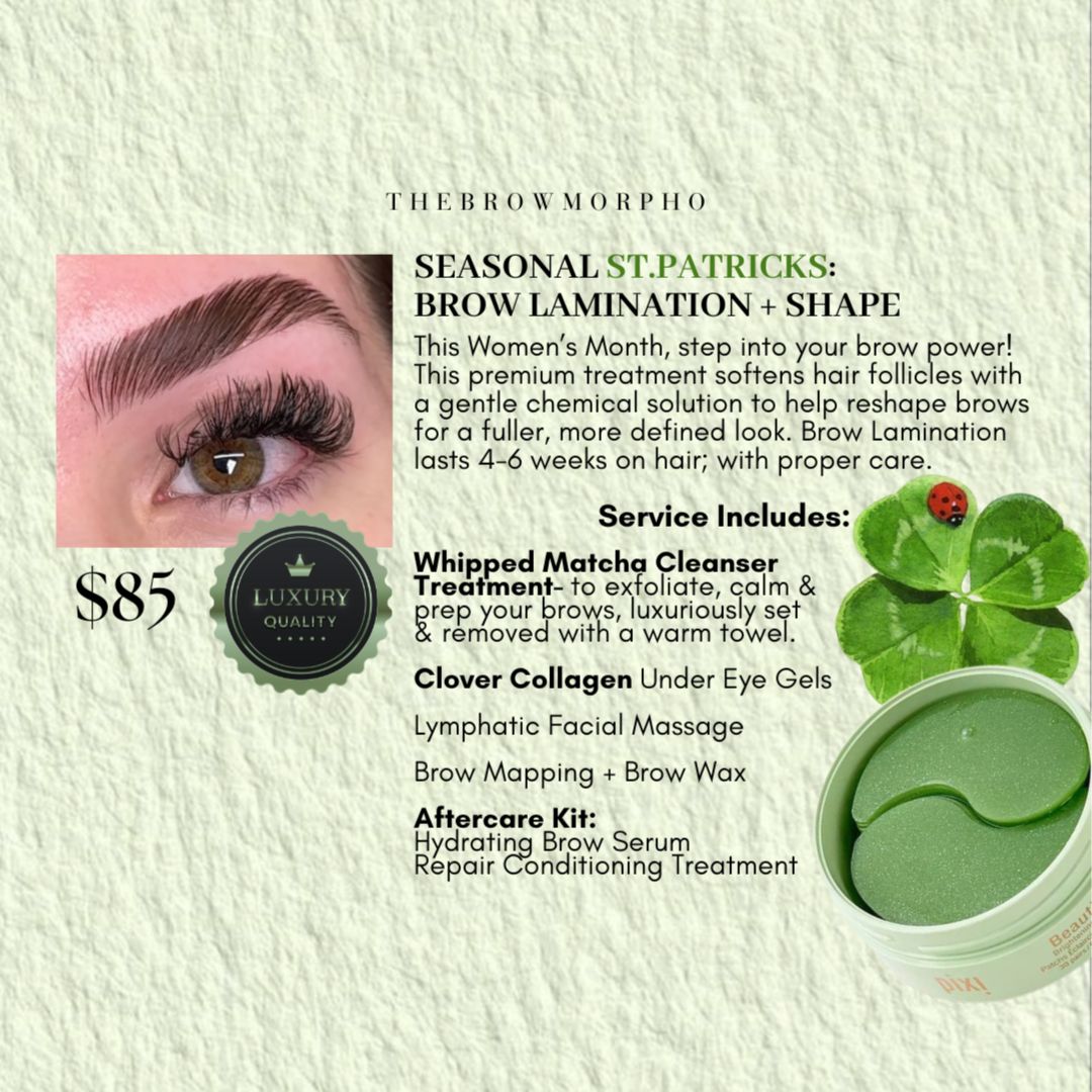 MARCH: BROW LAMINATION+SHAPE at THEBROWMORPHO in El Paso, TX