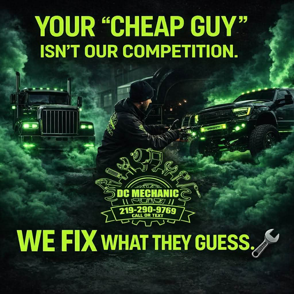 XXLarge Repair at DC MECHANIC “TRUCK DADDY” in Green Bay, WI