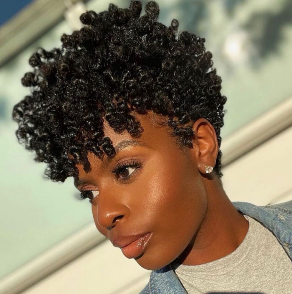 Shampoo Short Hair Twist Out