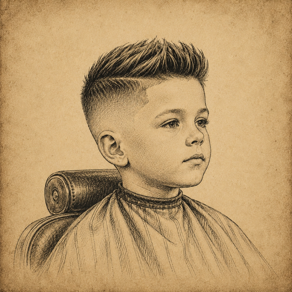 The Little Legends Signature Cut at lily flagg barbershop in Huntsville, AL