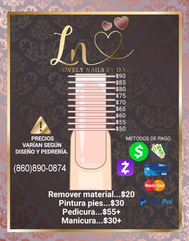 Uñas Pies at Lovely Nails By D.V. in New Britain, CT