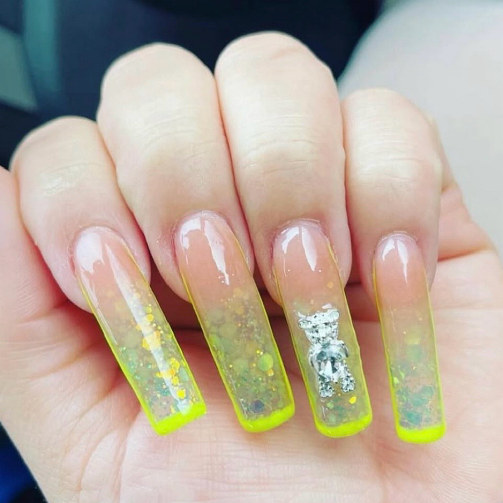 Gel X Square (size: Long) at Garfias Nail Studio in San Gabriel, CA