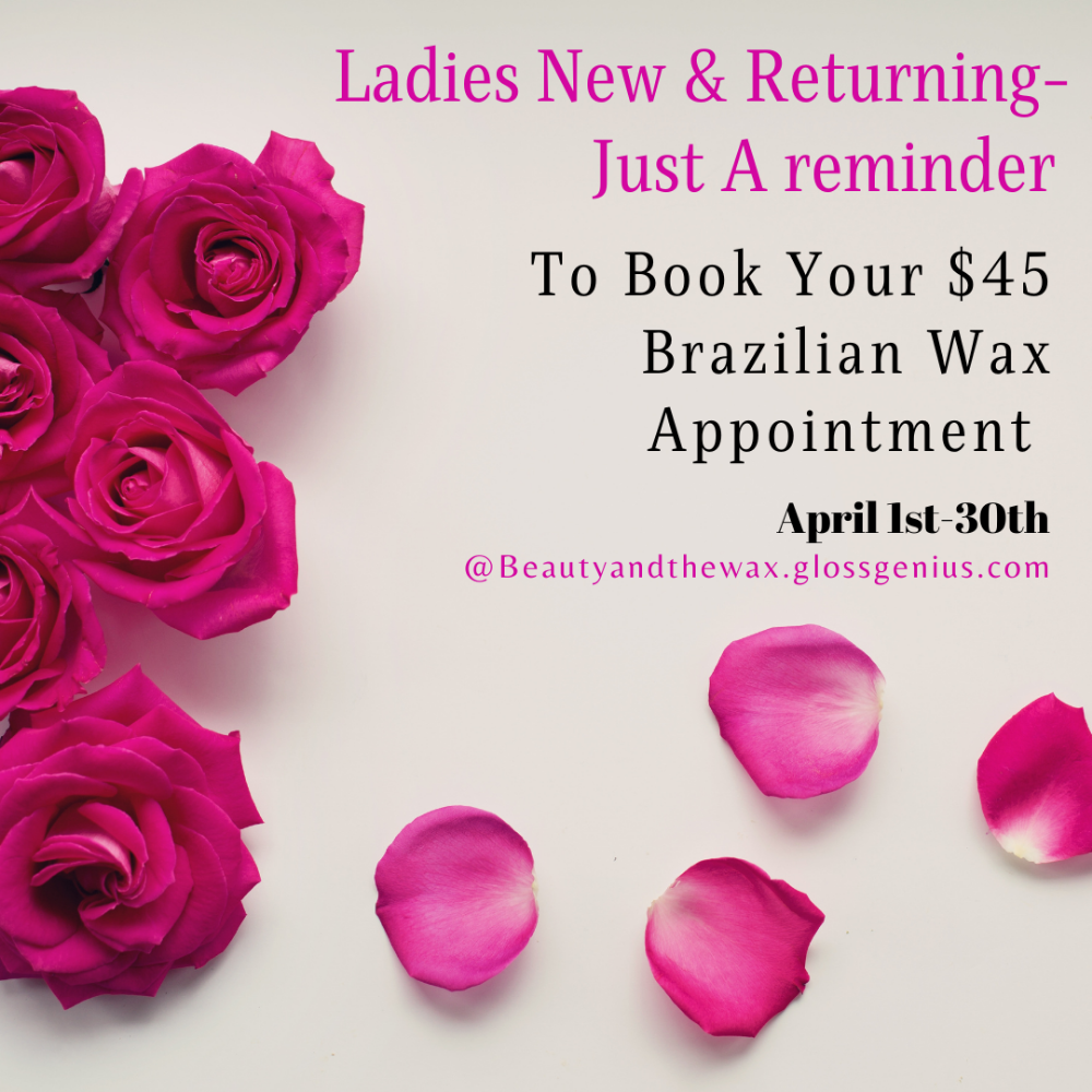 April 01 -  30th Wax PROMO