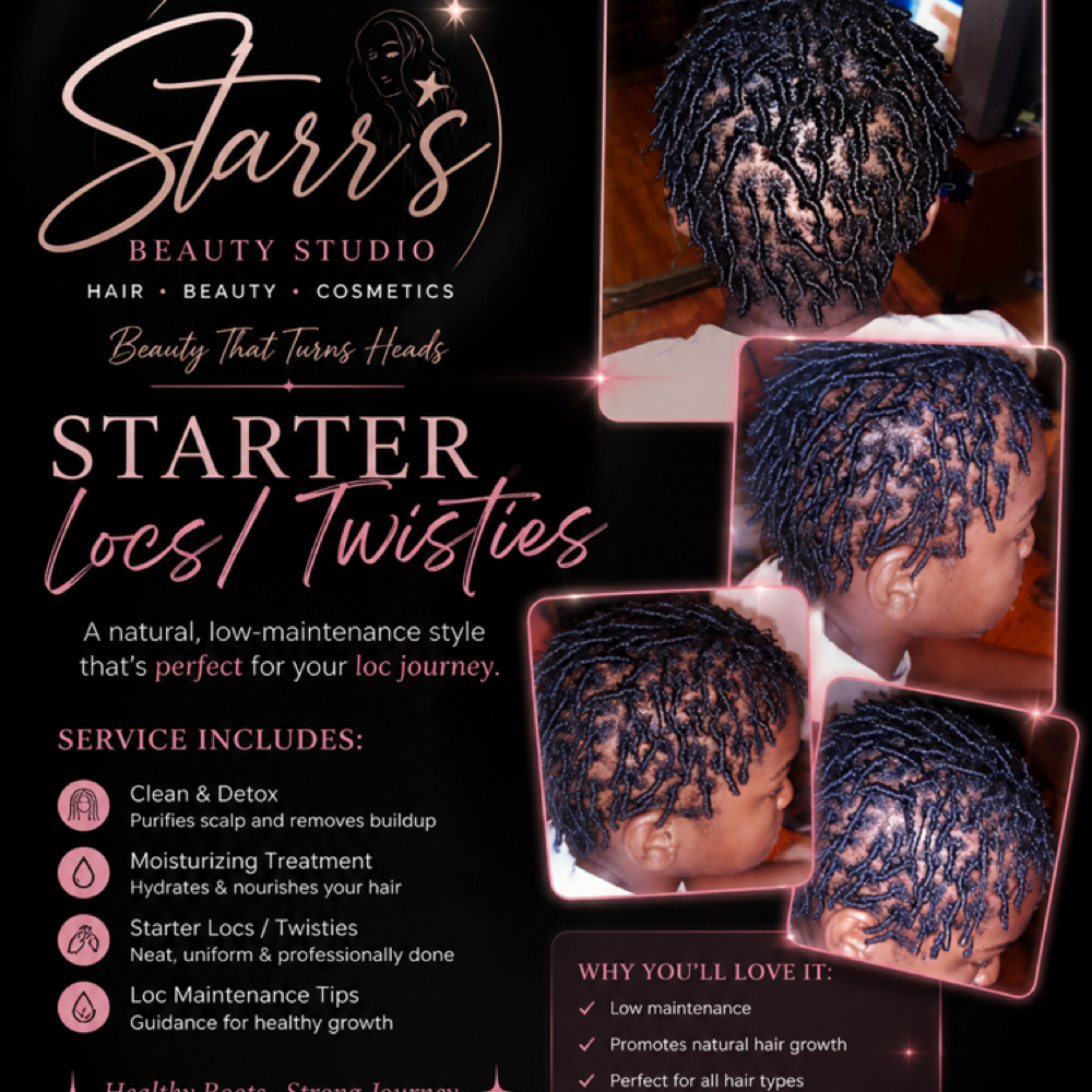 Starter Locs at Starr's Beauty Studio in Town & Country, MO