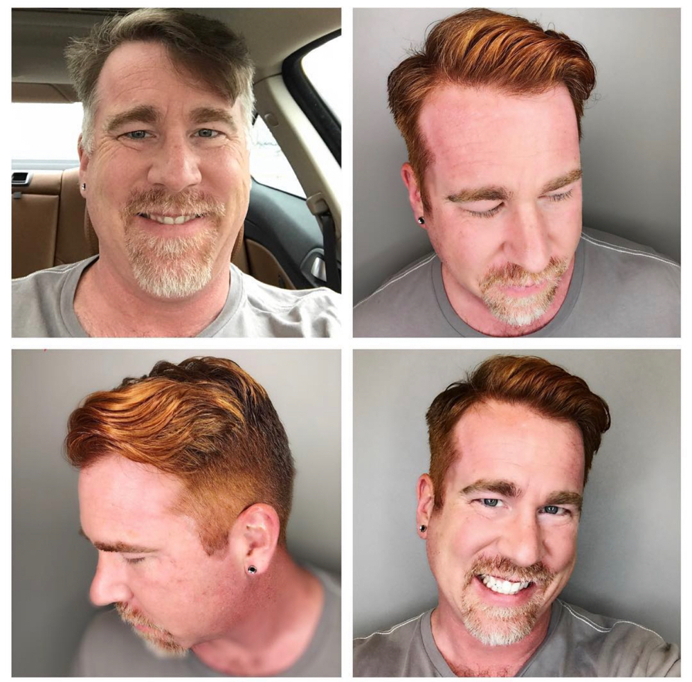 Mens Color With Haircut