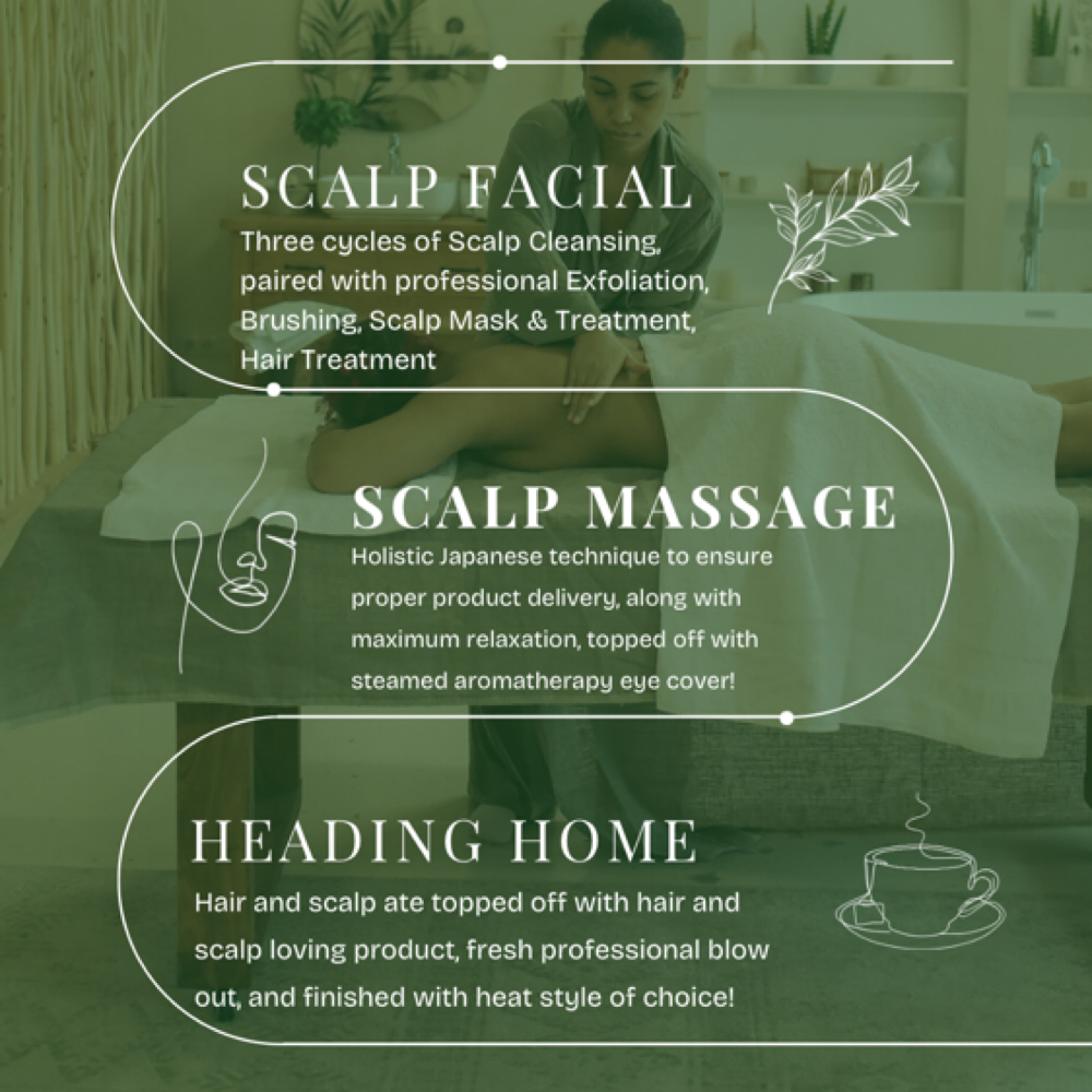 Essential Plus Scalp Facial at Ivy Jo Salon in Angola, IN
