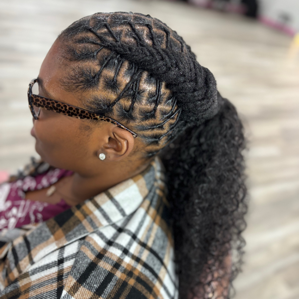 Loc Retwist & Extension Style at LocNLashOut in Memphis, TN