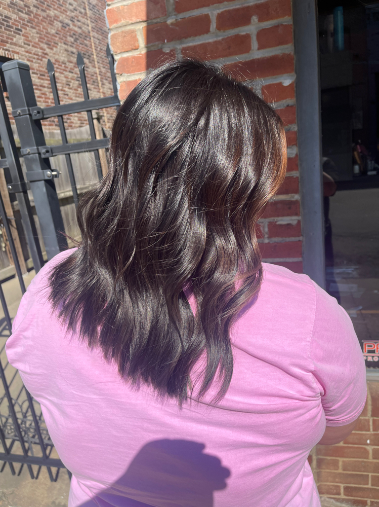 Brunette/Red Root Retouch
