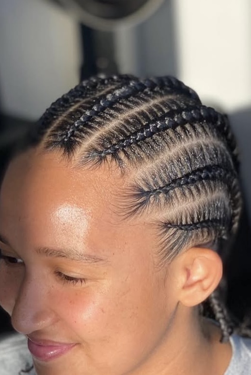 Basic Stitch (4-6 Braids) at Tarionna beauty in Greenville, SC