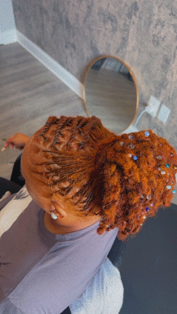 Extended Ponytail Style at Dreaded Charm in Olive branch, MS