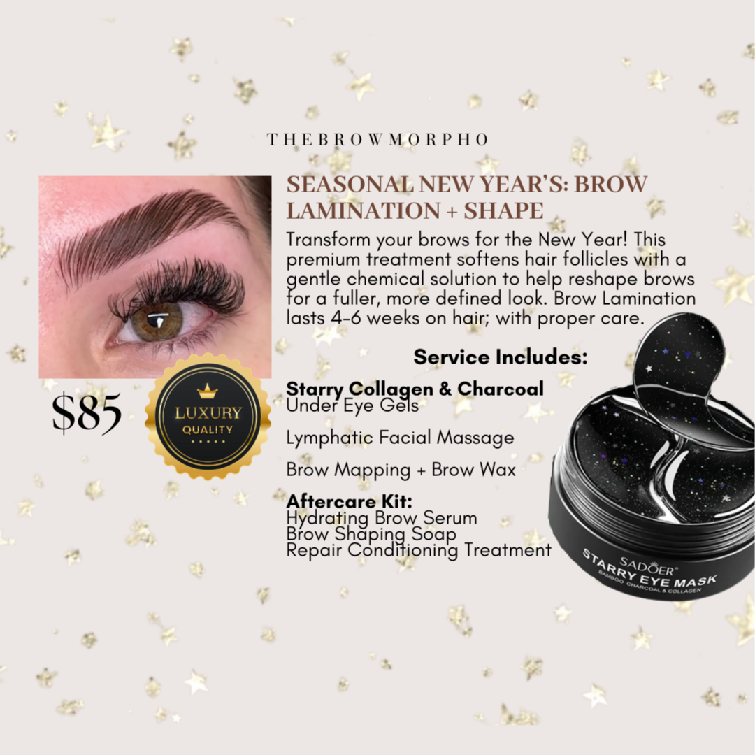 JANUARY: BROW LAMINATION+SHAPE