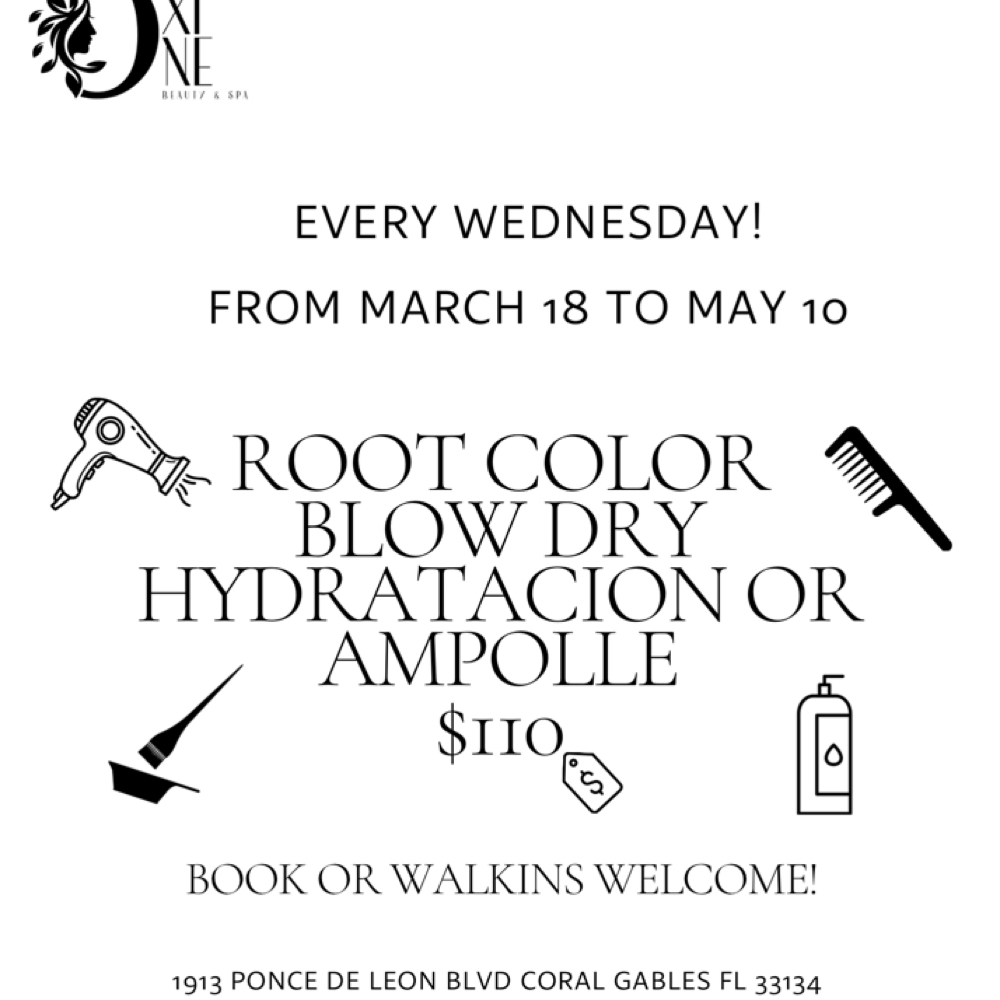 Wednesday Special ! at OXIONE BEAUTY & EXTENSIONS in Coral Gables, FL