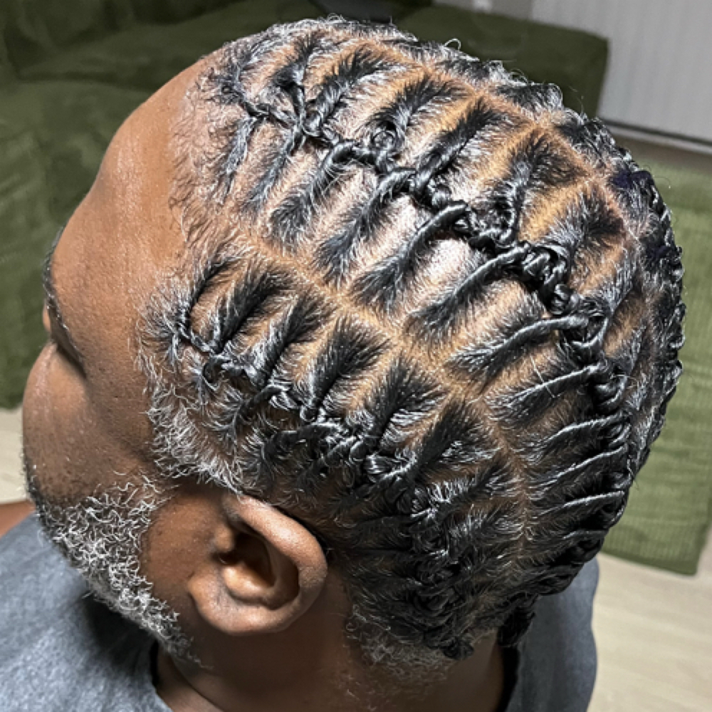 Mens Invisible Loc styles at Kinetic Knots by Kesh in Spring Lake, NC