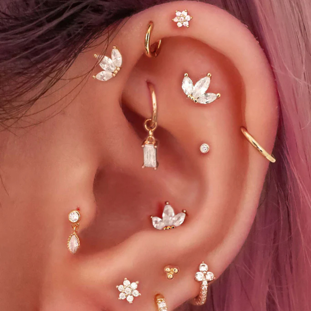 Ear piercing at KCJ & Co. in Shelby, NC