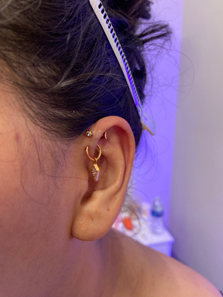 Forward Helix Piercing at Lasting Impressions LHC in Lake Havasu City, AZ