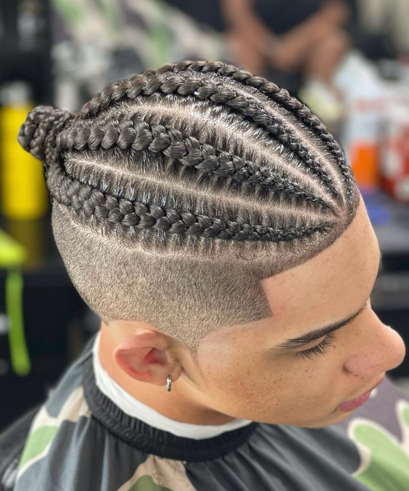 4 Straight Backs - Man Bun
