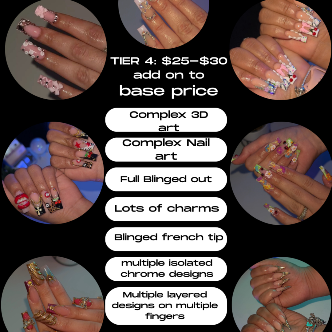 Tier 4 nail art at Riri Nailz in evansdale, IA