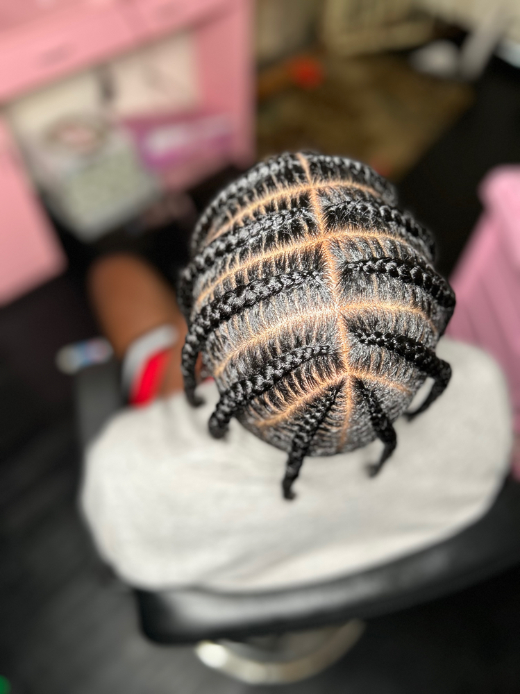 7-10 Braid Cornrows/ Popsmokes