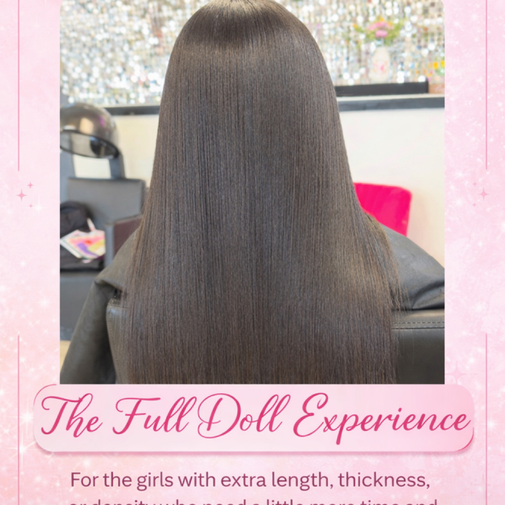 The Full Doll Experience (long) at Dollhouse Beauty Bar in Dayton, OH