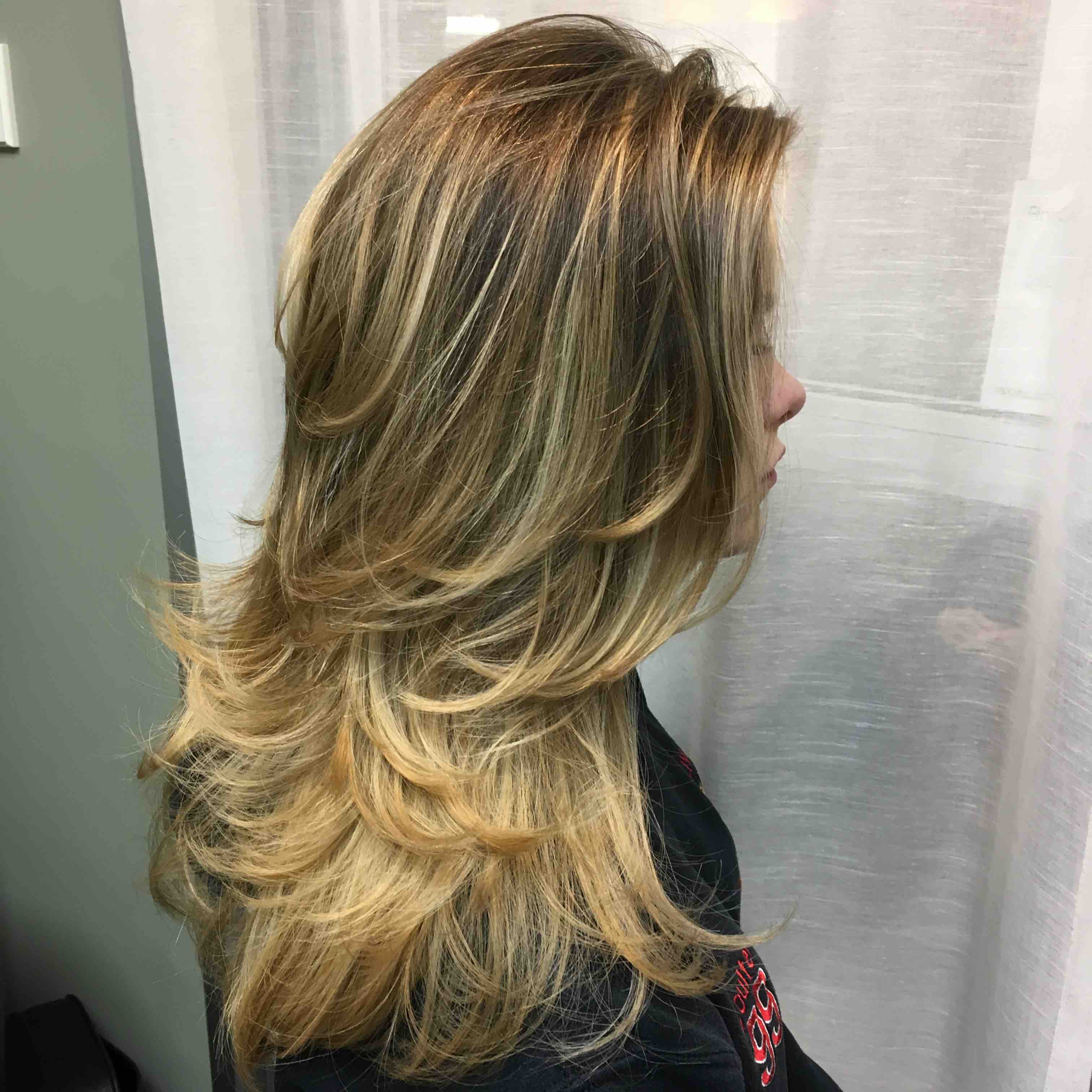 Balayage' cut and style