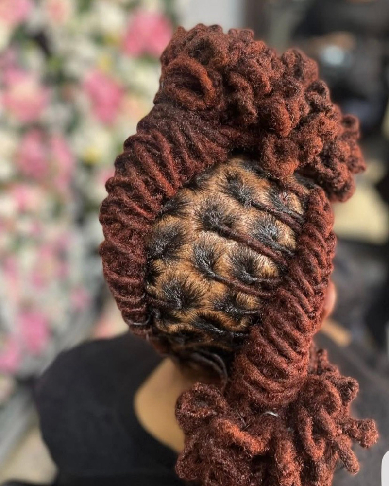 Loc Retwist and Style-Long at Nubian Kiss Beauty in Dallas, TX