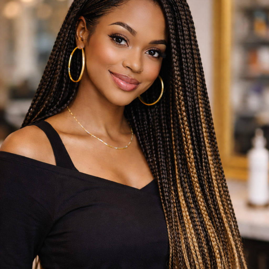 Box Braids at Velvet Crown Salon in Wakefield, MA