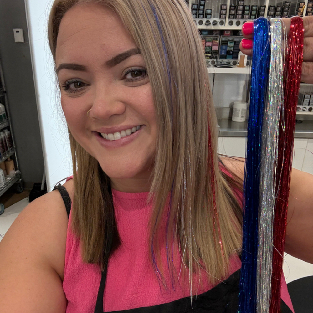 Fairy/Glitter Hair at Misti Rose Salon Suites in Lafayette, LA