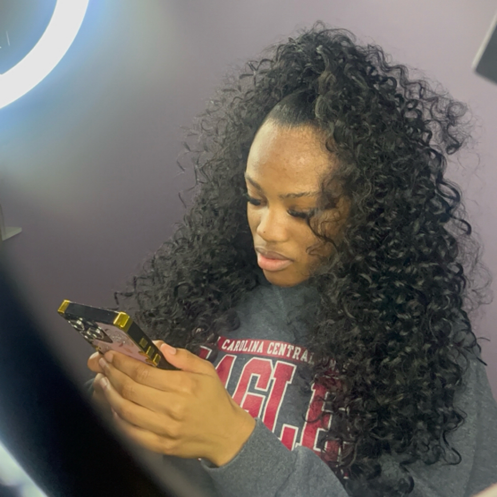 Half up Half down at Freedom Bound Studio in Raleigh, NC