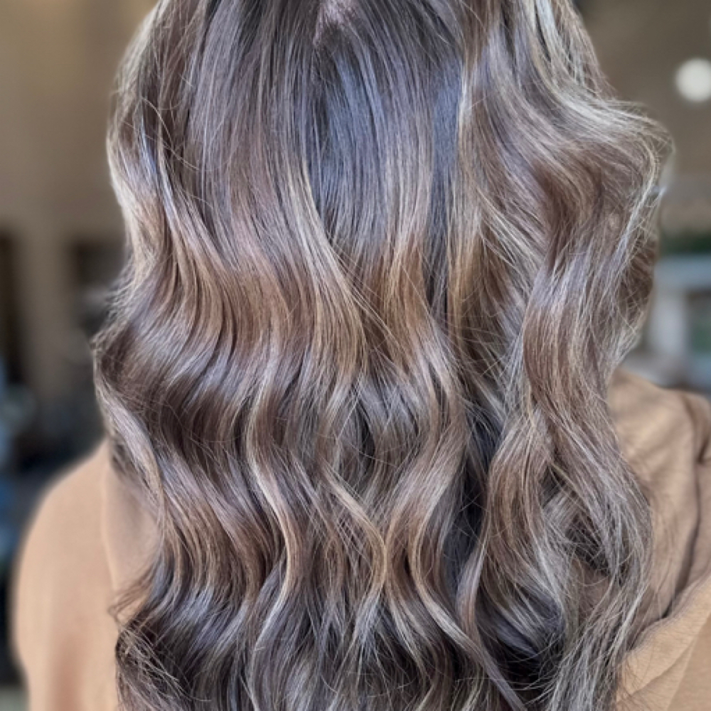 Partial Balayage With Color at Uplifted Hair Co in Zeeland, MI