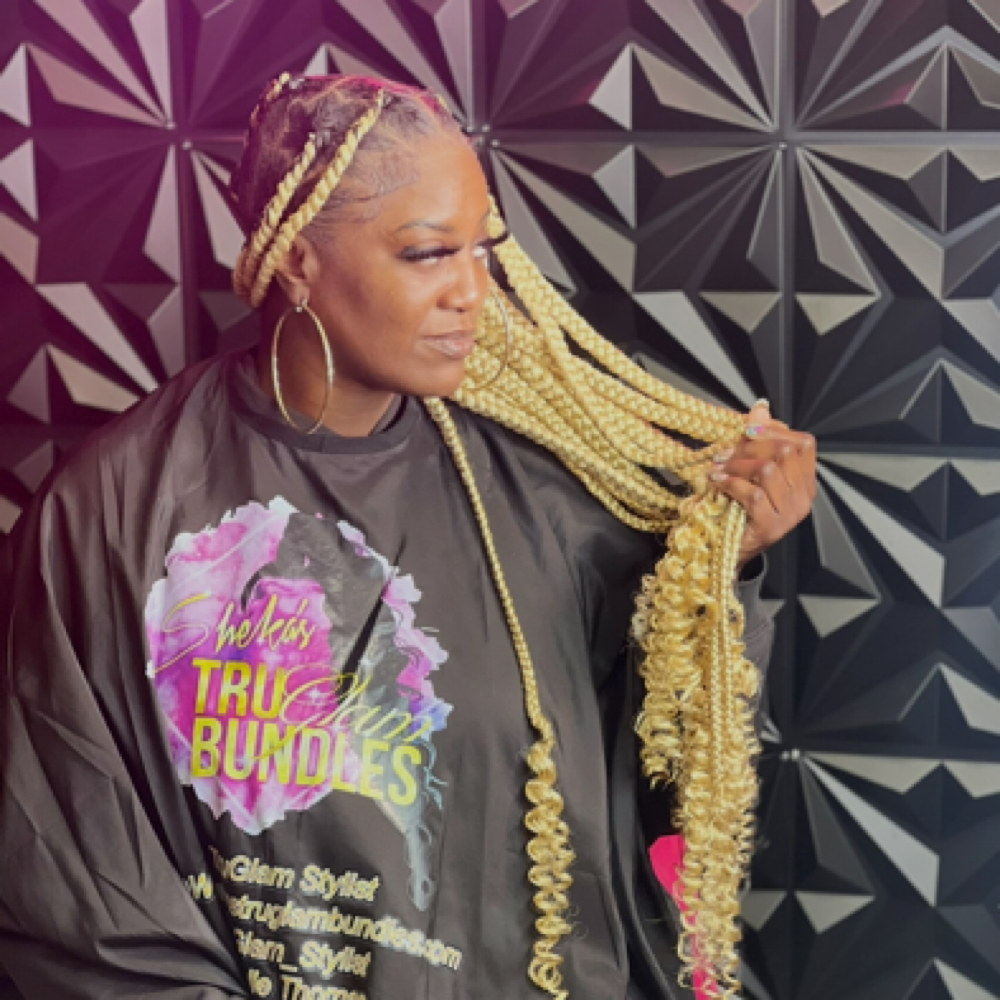 Large Knotless at TruGlam Stylist in Winston Salem, NC