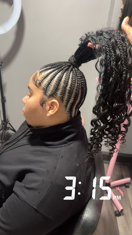 Medium Feed In Ponytail