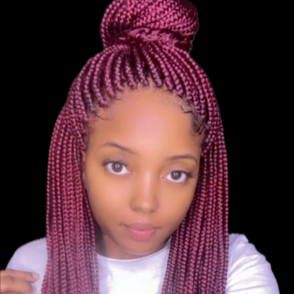 Smedium Box Braids at E-Money Braidz in Memphis, TN