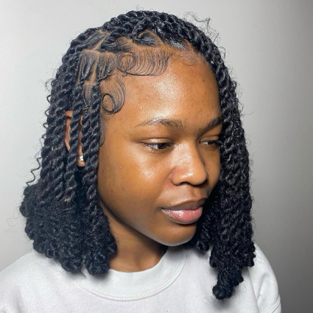 Boho Bob Invisible Locs at Rooted crowns beauty lounge in Tampa, FL