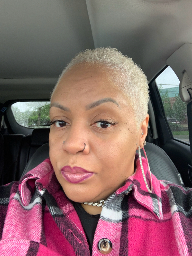 Short Natural Hair Cut &  Color