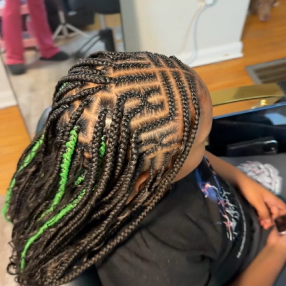 Mid Back Length Fulani Braids at Touched By Ty in Lynchburg, VA